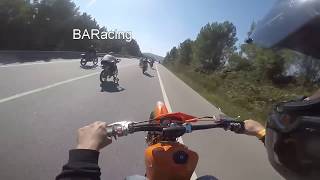 Yamaha dt 100cc Amazing power by BARacing vs others [upl. by Lehcyar]