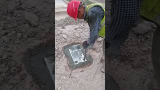 Wire mesh ground anchor cement mortar fixing process [upl. by Aimik130]