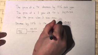 Reverse Percentages  how to find an original amount [upl. by Freyah]