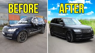 FULL BUILD  REBUILDING A CRASH DAMAGED RANGE ROVER [upl. by Eiggam24]