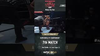 NJPW『WINDY CITY RIOT』Apr12 7th MATCH NJPW WORLD TV CHAMPIONSHIP Shorts [upl. by Adriel]