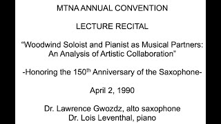 MTNA Lecture Recital 4290 [upl. by Mowbray]