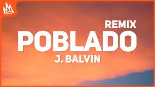 J Balvin  Poblado Remix Letra ft Karol G Nicky Jam Crissin Totoy El Frio Natan amp Shander [upl. by Rheba]