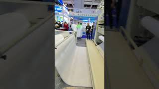 High Speed Multi Heads Quilting Machine in ITMA booth highspeed quilting L1500 E [upl. by Kipp471]