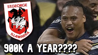 Luciano Leilua Signs 27 MILLION Deal With St George Illawarra Dragons [upl. by Ttebroc825]