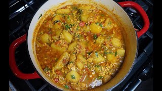 Curry Salmon With Potato TastyTuesdays  CaribbeanPotcom [upl. by Atiuqahs]