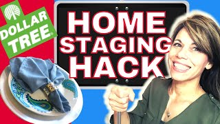 Staging your home to sell on a budget Easy Dollar Tree Staging Hacks [upl. by Ynar]