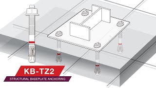 OVERVIEW of the Hilti wedge anchor KBTZ2 for structural baseplate anchoring [upl. by Emmott774]