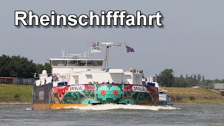 Binnenschiffe auf dem Rhein  Binnenschifffahrt [upl. by Gabie]