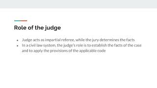 The civil law and common law compared [upl. by Anat]