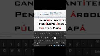 ⌨️ Acentos en Teclado W10 Atajos [upl. by Nysilla100]