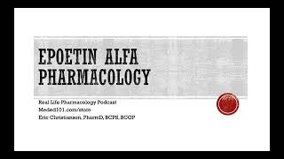 Epoetin Pharmacology [upl. by Kral652]