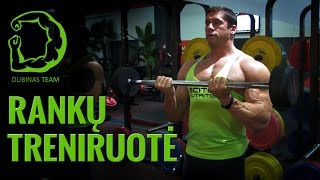 Rankų Treniruotė Su Deividu Dubinu 💪 Bicepso Ir Tricepso Treniruotės Pratimai🏋️‍♂️🏅🏆 [upl. by Anah29]