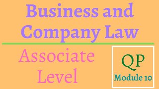 New QP Module 10  Business and Company Law Associate Level Exam QampA HKICPA M10會計考試部分題目分析 簡要說明考試大綱 [upl. by Crisey]