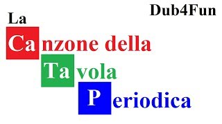 La canzone della tavola periodica The Periodic Table Song  Italian version [upl. by Acisse938]