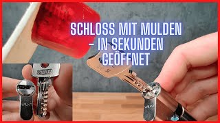 ✅ WILKA Muldenschloss  Mit Schlagschlüssel öffnen [upl. by Estey264]