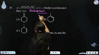 Aamp8594DilH2SO4Hg2Iamp160amp8212amp160Methylamp160cyclohexanol Here A is [upl. by Gnivri]