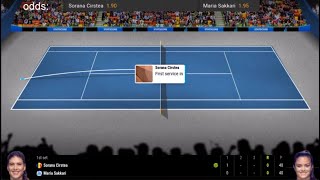 LIVE🔴 Sorana Cirstea vs Maria Sakkari  Abu Dhabi 2024  18FINALS  LIVE WITH ODDS UPDATE [upl. by Patrich]