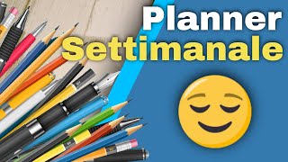 Come utilizzare un Planner Settimanale [upl. by Rosalinde776]