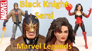 Marvel legends Black Knight amp Sersi Avengers Beyond earths mightiest Hasbro Reseña en español [upl. by Ranjiv]