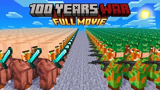 Minecraft but its 100 Years Villager War FULL MOVIE [upl. by Dannon713]