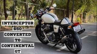 Interceptor 650 modified to continental gt 650  Loud Exhaust [upl. by Amick]