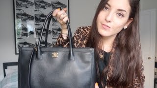 Bag Review Nº3 Chanel ExecutiveCerf tote  SoTotallyVlog [upl. by Alatea]