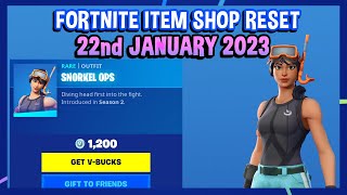 SNORKEL OPS IS BACK Fortnite Item Shop Reset 22nd January 2023 [upl. by Ninos594]