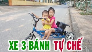 Chế XE ĐẠP ĐIỆN 3 Bánh Mini [upl. by Adnoyek409]