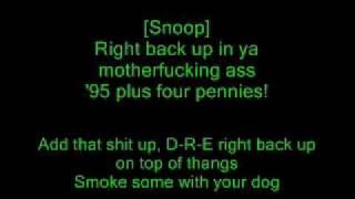 Dr Dre feat Snoop Dogg  Still Dre Lyrics [upl. by Apthorp]