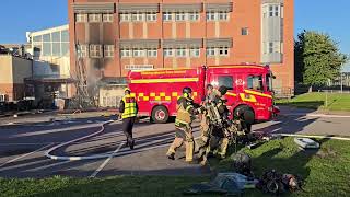 Kraftig brand på Lindövägen i Norrköpingn [upl. by Yusem87]