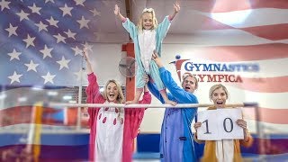 ULTIMATE FAMILY GYMNASTICS CHALLENGE WHO WILL WIN [upl. by Eynaffit]