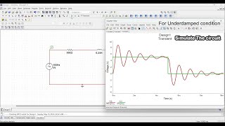 RLC Circuit  UnderCriticalOver Damped condition  Multisim Simulation  Simulate Electronics [upl. by Ahsiram]