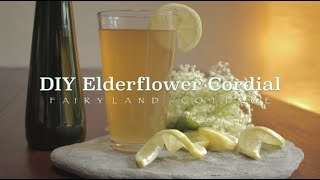 DIY Elderflower Cordial  Fairyland Cottage [upl. by Elyod]