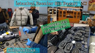 İstanbul Esenler Bit Pazarı çeşit bol keşfet [upl. by Joashus]