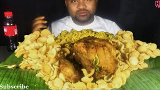 ASMR EATING WHOLE CHICKEN GRILLED MAGGI MASALA NOODLES POTATO CHIPS COOL DRINKHPB EATING SHOW [upl. by Leuqer]