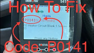 Code P0141 How To Test 02 Sensors 20032007 Honda AccordOxygen Sensor Location [upl. by Hgieleak]