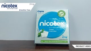 NICOTEX 2MG CLASSIC FRESH MINT  CHEWING GUM  ClickOnCare [upl. by Carlene]