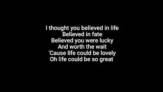 TIL TUESDAY Believed You Were Lucky lyrics [upl. by Einafets]