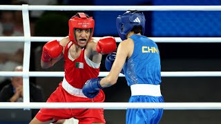 Imane Khelif vs Yang Liu Fight  Biological Male Imane Khelif Won Olympics Gold Womens Welterweight [upl. by Koziarz]