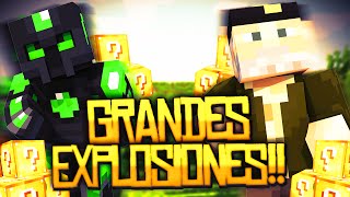 GRANDES EXPLOSIONES  Willyrex vs sTaXx  Carrera épica Lucky Blocks [upl. by Nefen395]