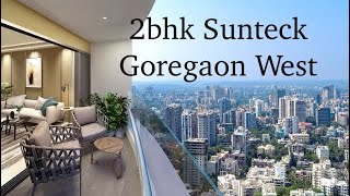 305 Crore 2bhk with Deck Sunteck City Goregaon West [upl. by Ahsima]