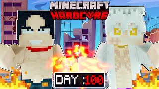 We Survived 100 Days as Luffy And Ace In One Piece Minecraft [upl. by Standush]