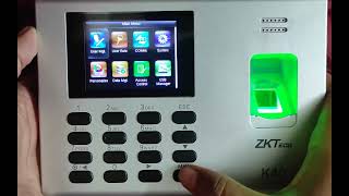 How to configure fingerprint ZKTecho k40 Device in AARKS [upl. by Nahsed578]