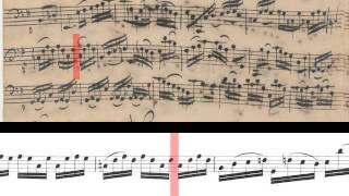 BWV 1007  Cello Suite No1 Scrolling [upl. by Akamahs]