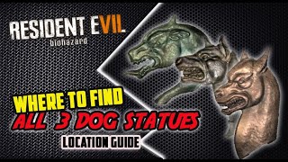 Resident Evil 7  BIOHAZARD  How to Find ALL 3 DOG STATUES Dissection Room KeyClock Puzzle [upl. by Marutani]