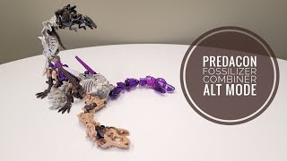 All Predacon Fossilizer Combiner Alt Mode [upl. by Drapehs]