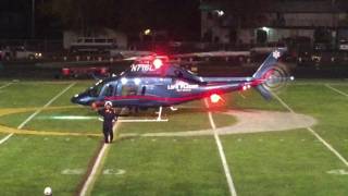 Helicopter landing Ontario high school 2016 [upl. by Joktan874]