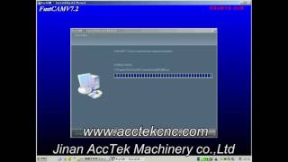 Jinan Acctek Plasma metal cutting machine Fastcam software install video show [upl. by Brightman]