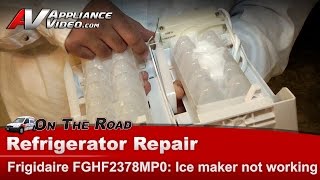 Frigidaire Refrigerator Repair  Ice Maker Not Working  Ice Maker [upl. by Jonina249]